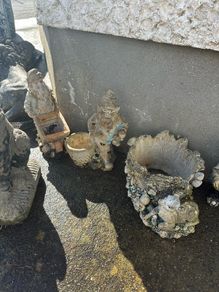 Fairy garden stone gnomes statues figures
