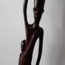 African Genuine Besmo Wooden Hand Carved Tribal Folk Art Figurine Image 3