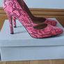 Head over heels by Dune snake print shoes and matching bag Image 6