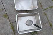 Stainless-steel Cat litter box and scoop