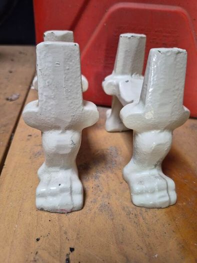 Pair of Cast Iron Radiator Feet Claw Foot Style