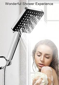 NEW SALE | Shower Head High Pressure, Power Shower Head with 6 Modes (Without Hose), Universal Handheld Shower Head for Low Water Pressure