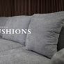 Emme Corner L Shape Grey Fabric Sofa + Footstool Image 4