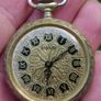 Vintage Diane Womens Gold Tone Pendant Wind Up Mechanical Watch - in working order Image 8