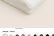 Marks and Spencer Faux Fur Ivory Throw