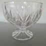 Large Footed  Crystal Bowl Heavy  Deep Cut Image 3