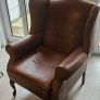 Arm Chair Laura Ashley Antique Leather Image 3