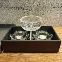 Newgrange t-lights and crystal bowl