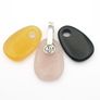 Sterling Silver 3-Stone Interchangeable Pendant- Rose Quartz, Citrine, Black Onyx Image 3