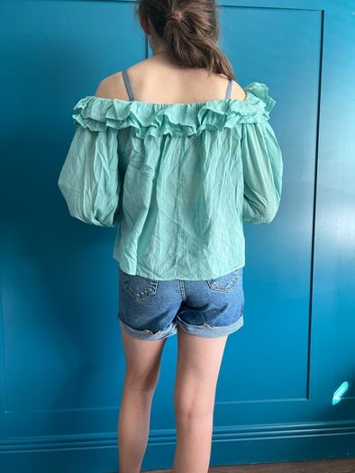 Zara Bardot style blouse. Size L