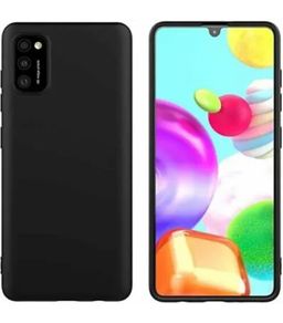 Black Soft Silicone Case for Samsung Galaxy A41 Shockproof Back Cover