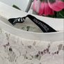 top Bnwt Zara lace tshirt top size small oversized ivory lace short sleeve top Image 5
