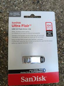 San disk Ultra Flair USB 3.0 Flash drive 64 GO