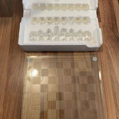 Glass chess set