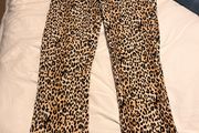 Leopard print trousers