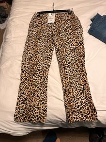 Leopard print trousers