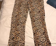 Leopard print trousers
