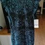 beautiful new zara black and green lace dress Image 6