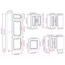 14 Piece Kitchen Cabinet Set Black Image 10