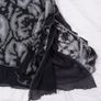 Mado Et Les Autres Vintage Black Grey Abstract Pattern Sheer Mesh Asymmetric Mini Dress 12UK/40EU Image 3