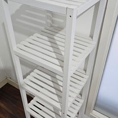 Open shelving unit bathroom bedroom living room