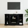 Sideboard Black Oak 100 x 35.5 x 60 cm Engineered Wood Image 5
