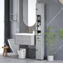 Slim Bathroom Cabinet 180cm Image 3