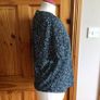 Ladies Gallery Navy blue floral print blouse top size 8 includes postage Image 2