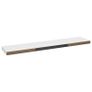 Floating Wall Shelves 4 pcs White 120x23.5x3.8 cm MDF Image 4