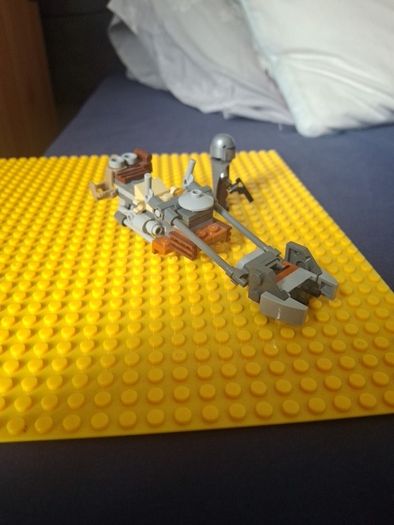Lego star wars, mandalorian and speeder