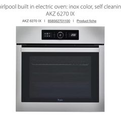 Whirlpool Single Oven Pyro