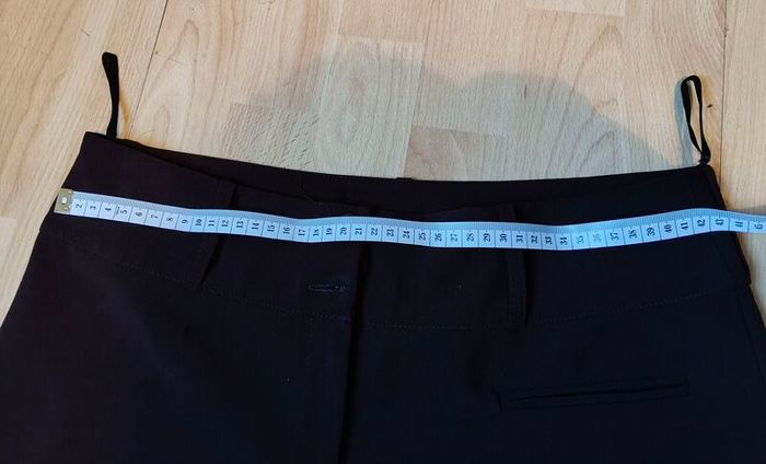 Brown Wide Leg Trousers Size 42 Smart Office Elegant