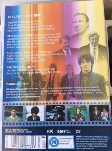 Reeling In The Years. The 1980s Double Disc DVD Set. Official RTE DVD Product. Collect In Dublin Or Receive Via Post.