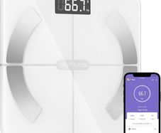 FRE P&P Scales for Body Weight, Bathroom Weighing Scale for Body Weight Stones and Pounds, with BMI Scales Muscle Weighing Composition Analyzer Bluetooth High Precision Senor
