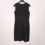 Hobbs Black Sleeveless Waist Pleated Tailored 100% Wool Sheath Dress 10UK/38EU Image 2