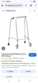 2X Aliminium walking frames.