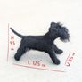Handmade Felt Schnauzer (Woollen Black Dog) Image 9