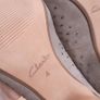 Clarks Mauve Taupe Suede Studded Ankle Strap Block Heels Image 5