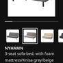 IKEA 3 seat sofa bed NYHAMN Image 2