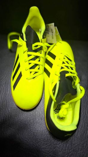 Adidas X Tango 18.4 J Youth Kids Soccer Cleats Size 5 Solar Yellow/Black DB2433