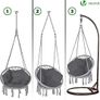 Hanging Chair with Cushion Image 3