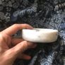 White heavy marble ashtray Image 6