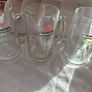 4 Vintage Heineken glass beer tankards/mugs. Image 5