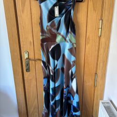 River Island Twist Shoulder Midi Dress UK 14