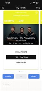 westlife tickets