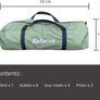 4 Man Camping Tent - 3 to 4 Person Dome Tent Lightweight, Waterproof Family tent, Compact, Quick Setup. Outdoors, Backpacking Image 5