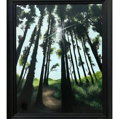 Original acrylic painting- Wood pass