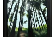 Original acrylic painting  - " Wood pass "