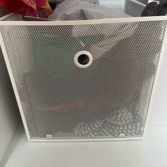 storage bins and hangers