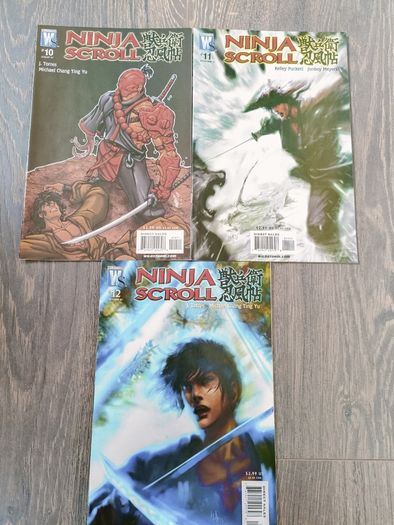 Ninja Scroll Comic Book Lot 11 Issues DC Wild Storm